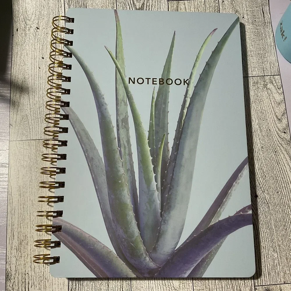 Southwest Hardcover Notebook Cactus Design. 10x 7 With Accessories GREAT GIFT
